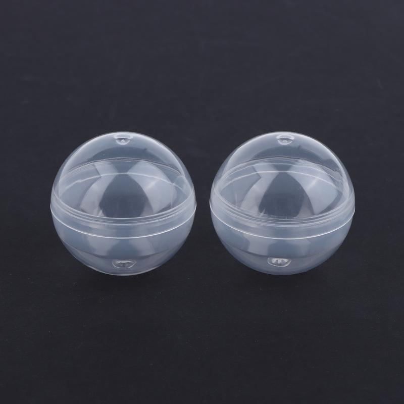 50Pcs 60-75Mm Tiny Empty Plastic Balls Capsule Toys Surprise Ball Container Prop Paintball Diy Making Things Models