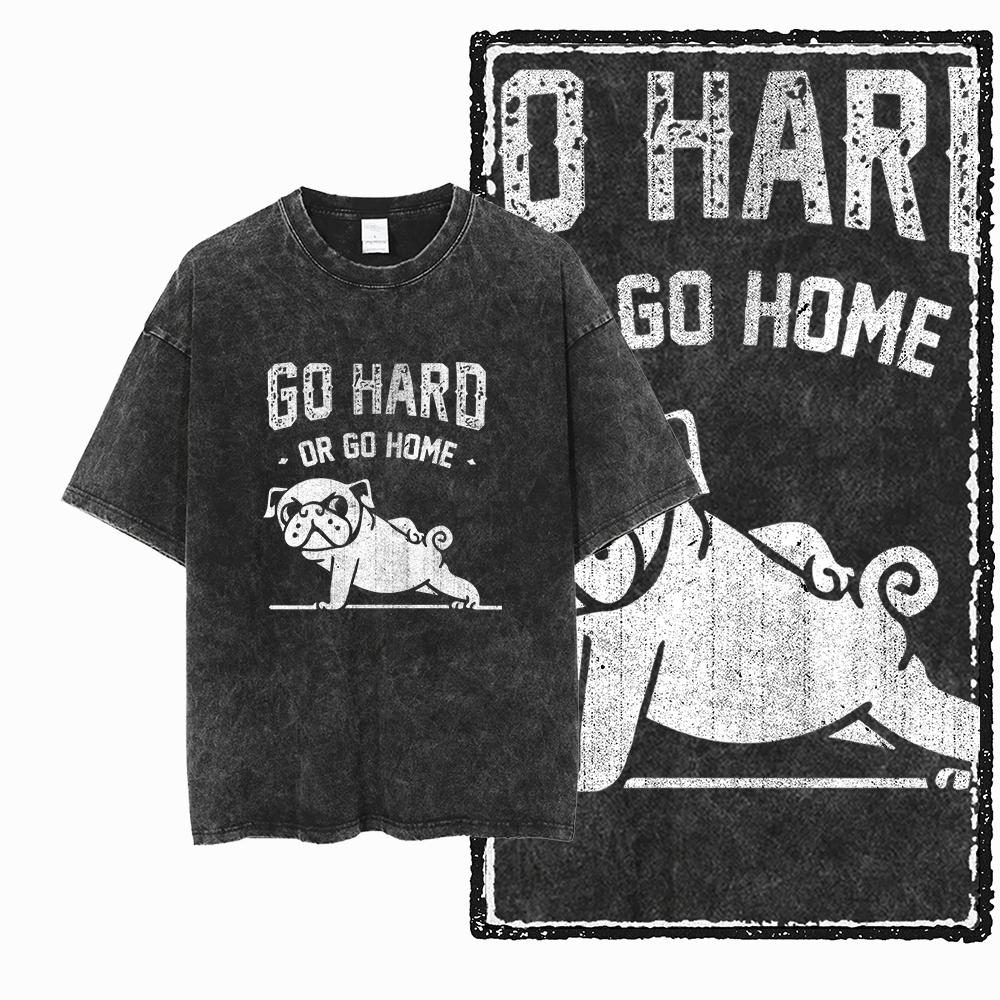 YG BODY BUILDING  Printed Cotton Acid Washed Graphic Unisex T Shirt Cool CROSSFIT Streetwear Men Tshirts Big Size Tee for men