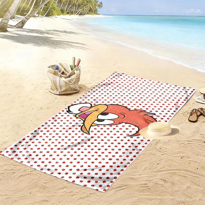 Woody Woodpecker Print Beach Towel, Large Soft Quick Dry Towel for Beach Camping Swimming