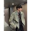 2024 Trendy American Men's Distressed Denim Jacket with Versatile Lapel - Cool Spring/Autumn Style