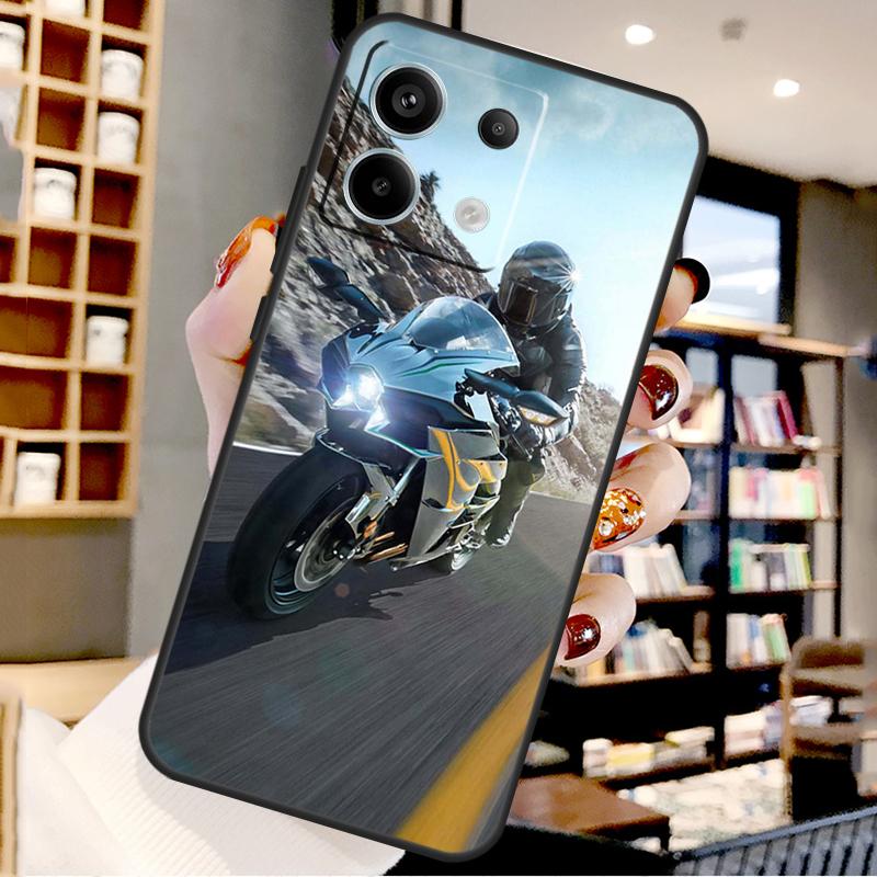 

Motorcycles For Xiaomi Redmi Note 14 Pro 13 12 11 9 10 15 Pro Plus Case For Redmi 15 15C 14C 10C 12C 13C Redmi Note 9 Pro