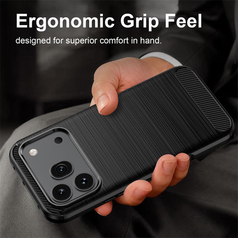 For Honor 600 Pro Honor 600 Case Brushed TPU Cases Honor 600 Pro Cover Funda Shockproof Anti-Slip Phone Cover For Honor 600 Pro