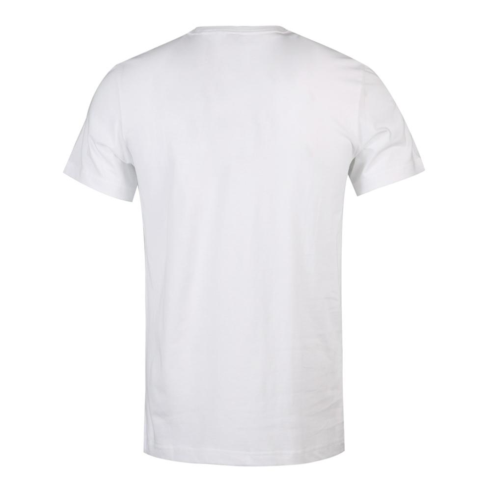 adidas T Shirts Men's White Crew Neck Moderate Straight Fit CV4538
