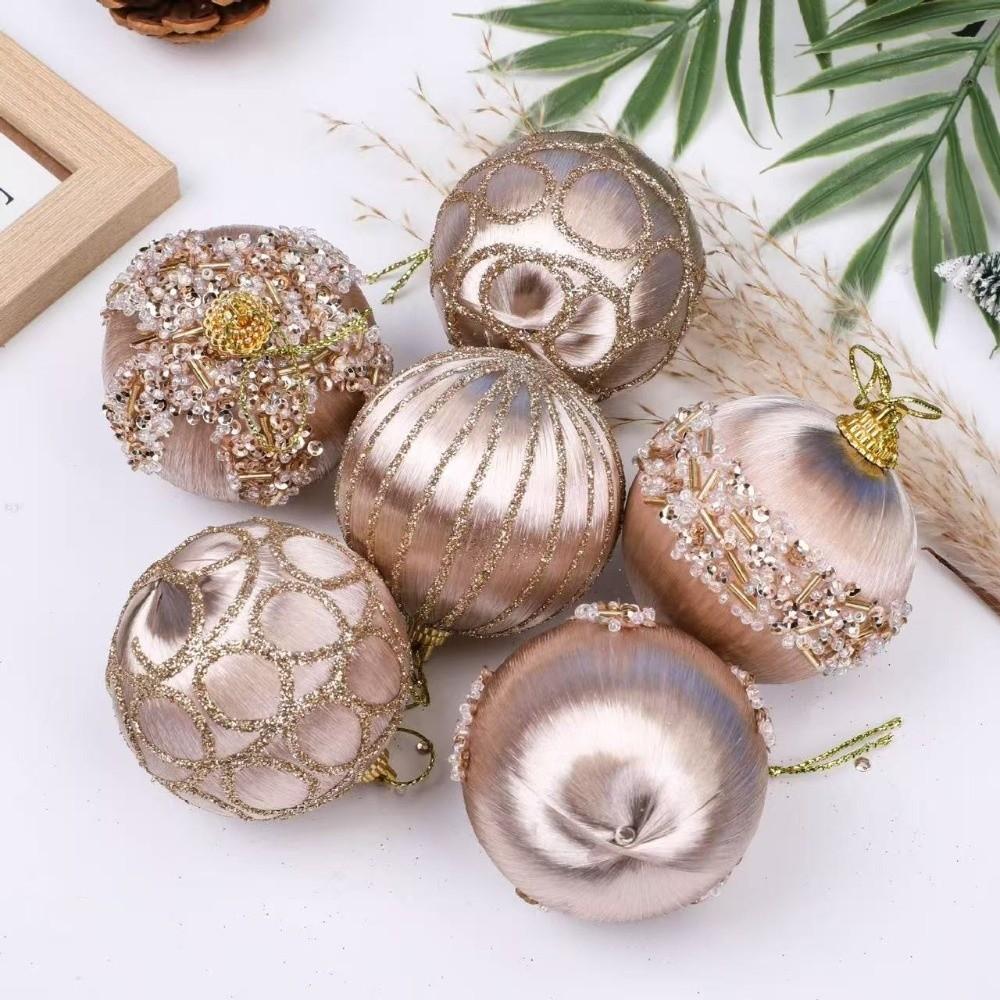 16Pcs/set 16 Pcs Christmas Tree Ornaments 6 CM Hanging Ornaments  Home Decor
