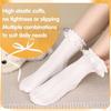1/6 Pairs Lace Ruffle Crew Socks For Women,Cotton Cute Princess Ankle Dress Lace Socks For Women Girls