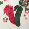 Christmas Stockings Bows Christmas Hanging Socks for Christmas Decorations J0MC