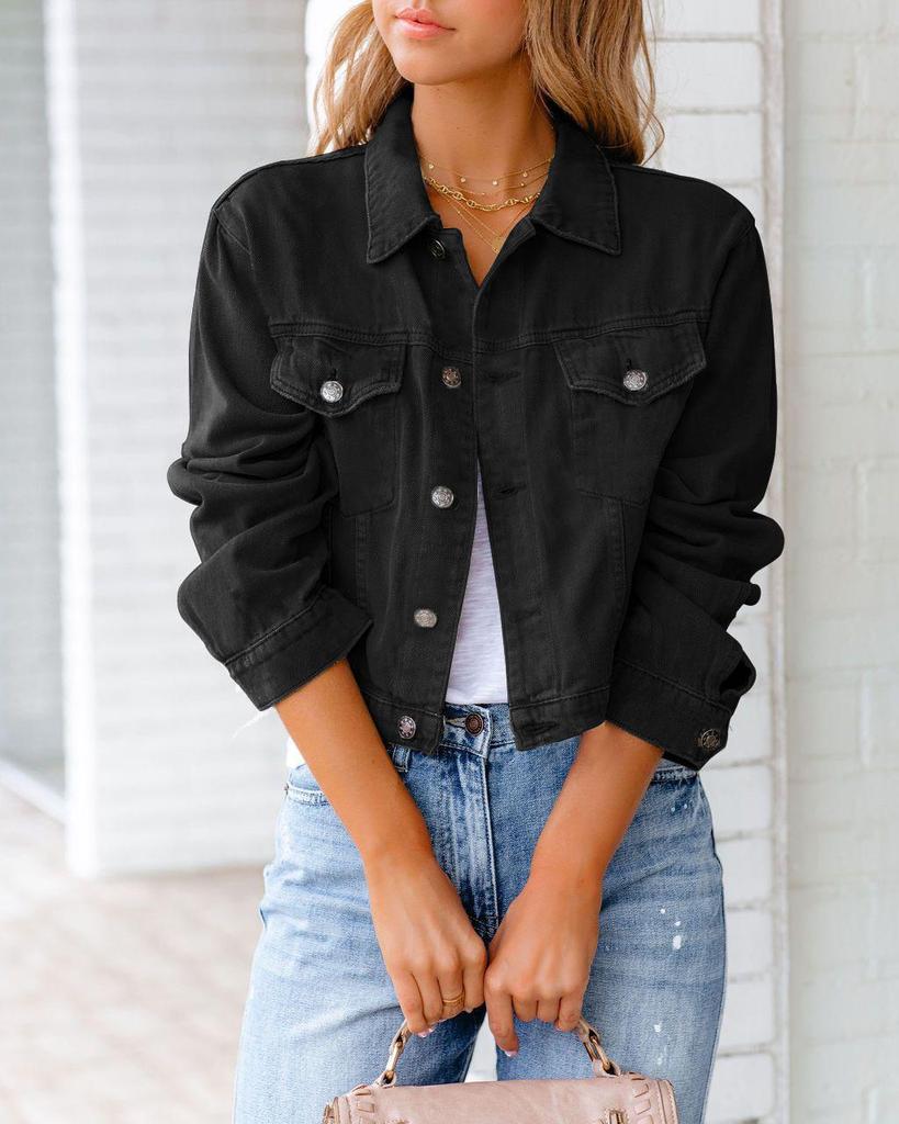 2026 Spring/Summer Women's Long-Sleeve Denim Jacket