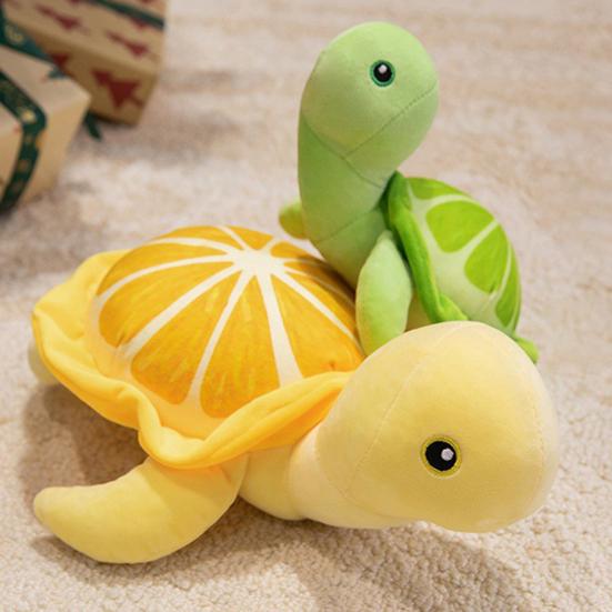 Lemon Turtle Plush Toy Ultra Soft Stuffed Animal Child-friendly Sleeping Toys Stress Relief Huggable Pal