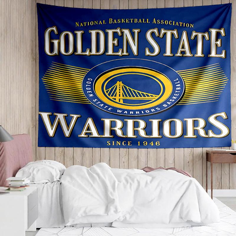 Golden State Warriors logo Tapestry for Bedroom Aesthetic Classroom Tapestries Wall Hanging for Living Room Dorm Office,Ideal Creative Gift