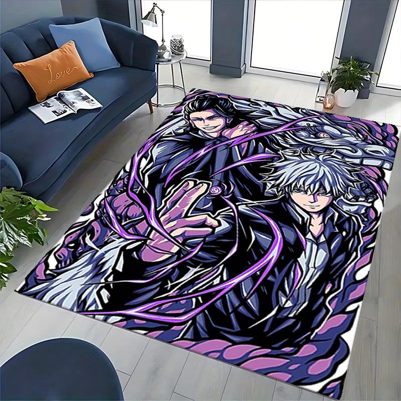 1pc Anime Cartoon Design Gintama Chair Mat - Office Desk Rug, Non-Slip Carpet for Home Decor, Suitable for All Seasons, Ideal Gift for Anime Lovers.U0