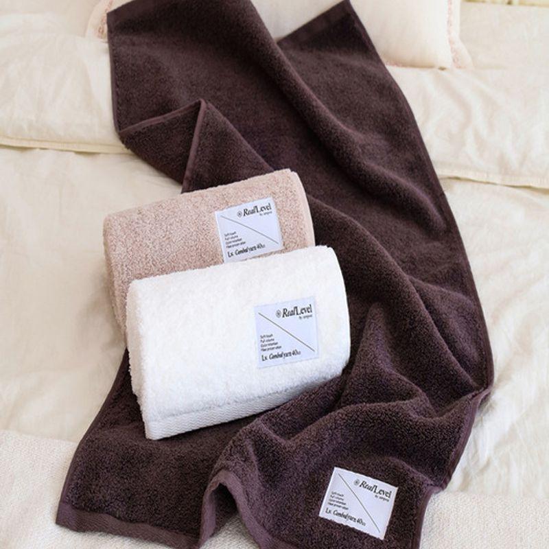 Songwol Handtuch Lemoa Premium Handtuch Elfenbein 1 Stück