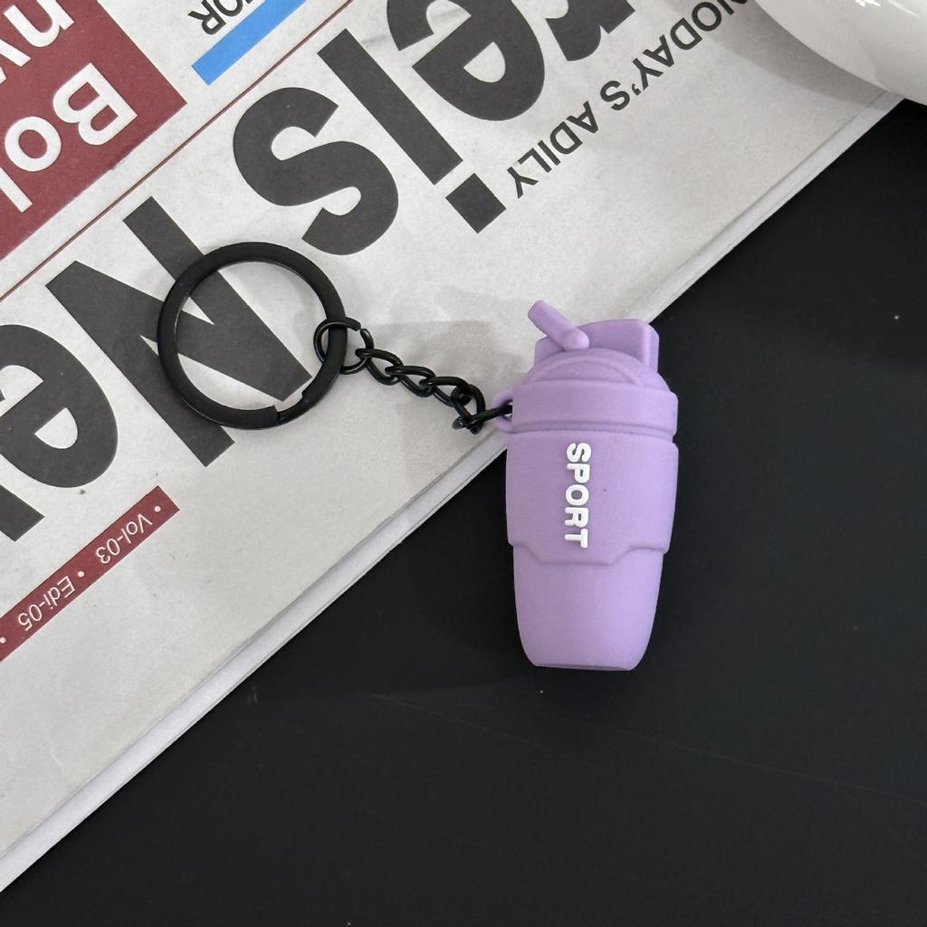 Fitness Series Gummi-Schlüsselanhänger: Hantel- & Kurzhantel-Anhänger für Geschenke