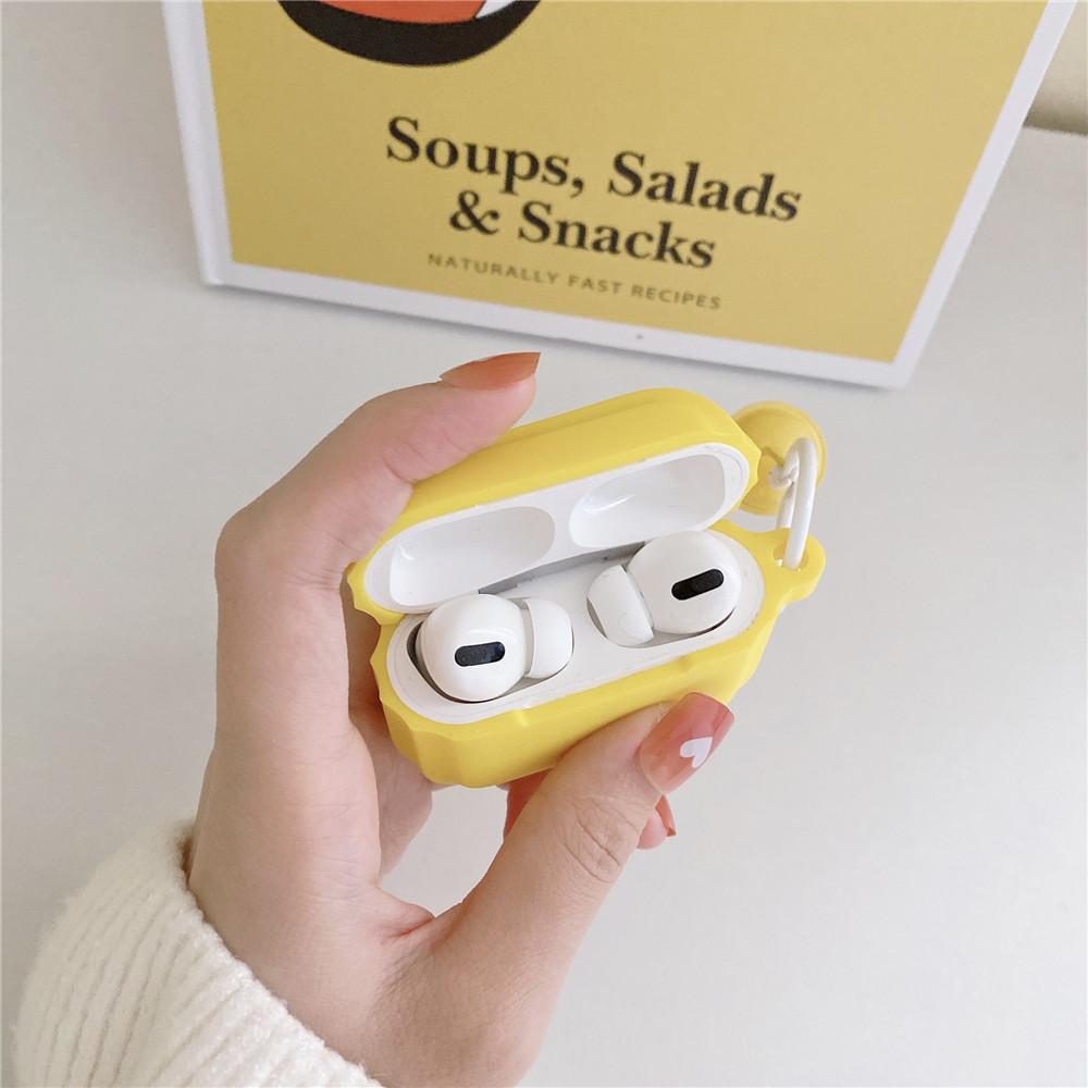 Bell Poached Egg Is Suitable for Apple AirPods Pro 1st Generation Bluetooth Earphone Protective Case and Apple 1st Generation Earphone Case