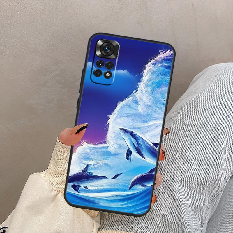 Dolphin For Xiaomi Redmi Note 14 10 11 12 13 15 Pro Plus Case Cover For Redmi 15 15C 14C 10C 12C 13C