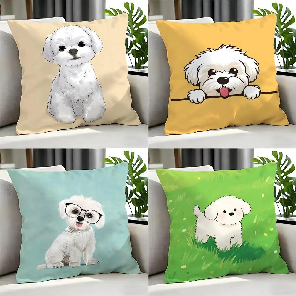 Cartoon MMint Puppyed Cushion Cover Cushion Cover Set Pcs x x x Pillowcase Decorative Sofa Home Decor