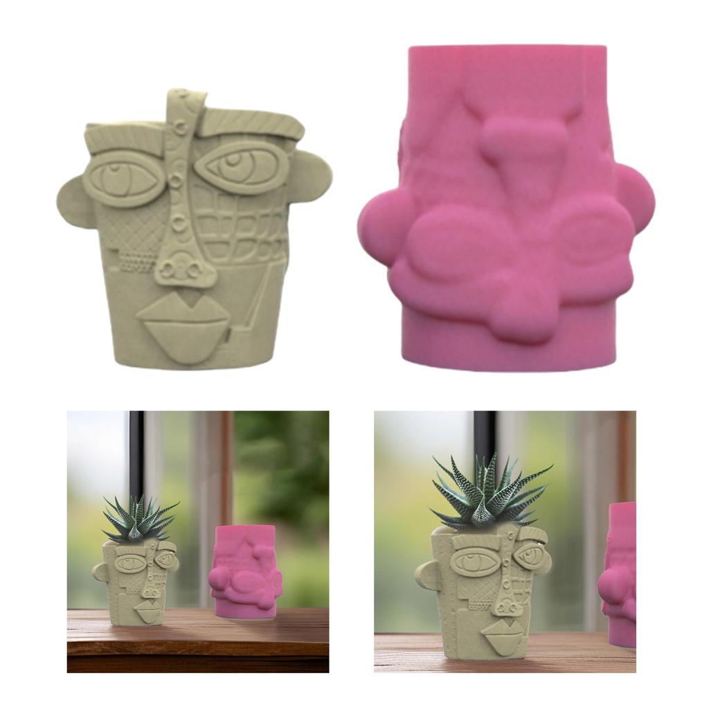 Practical Merman Tail Flower Pots Sturdy Silicone Mold Cement Plaster Craft Supplies for Garden and Indoor Decoration