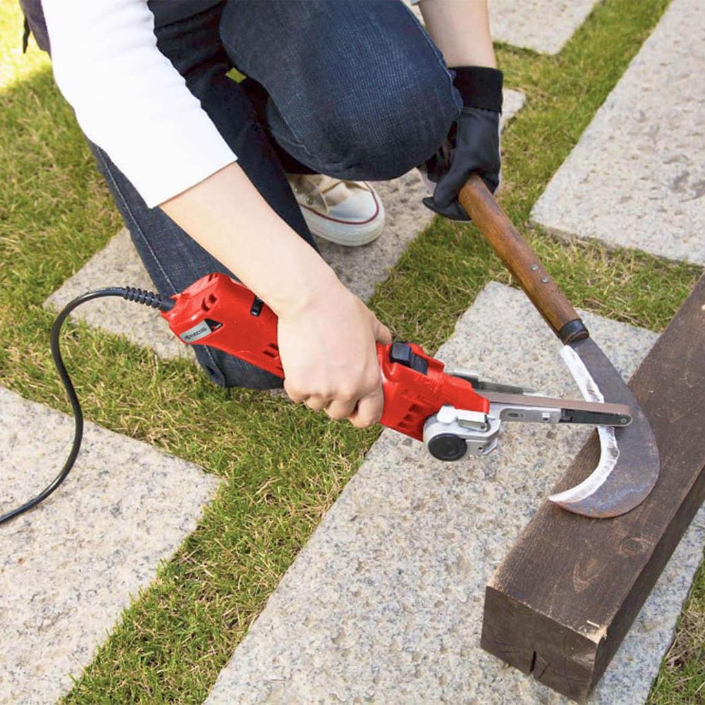 Kyocera Old Ryobi Electric File 624951A Can Adjust the Belt Angle and Change the Belt Speed Depending On the Belt Angle Adjustment Degrees Belt Size