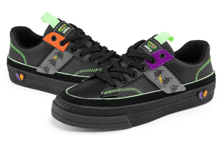 Men's Sneakers Kappa Skate Shoes Unisex Low-top Black/Purple/Green