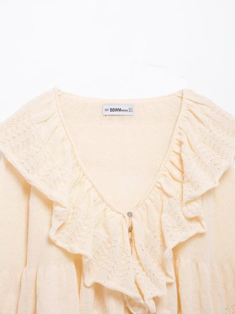 2025 Spring European & American Sweet Layered Knitwear