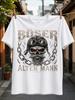 Gerunisex Boser Alter Unisexn Bearded In Aviator With Red Eyes And Heavy Chains Dark Biker Graphic Unisex Unisex All TShirt