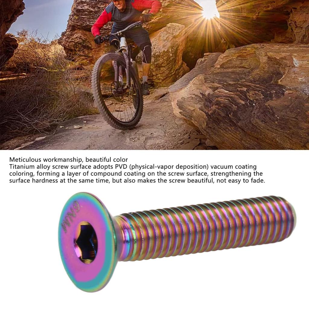 Vbestlife Stem Top Cap Bolts Long Lasting Headsets Stem Cap Fixing Bolts M6x30mm Bike