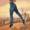 Kreuzmuster-Druck-Yoga-Outfit für Damen, modische 3D-gedruckte Workout-Leggings, Fitness, Sport, hohe Taille, lässige Yoga-Hose