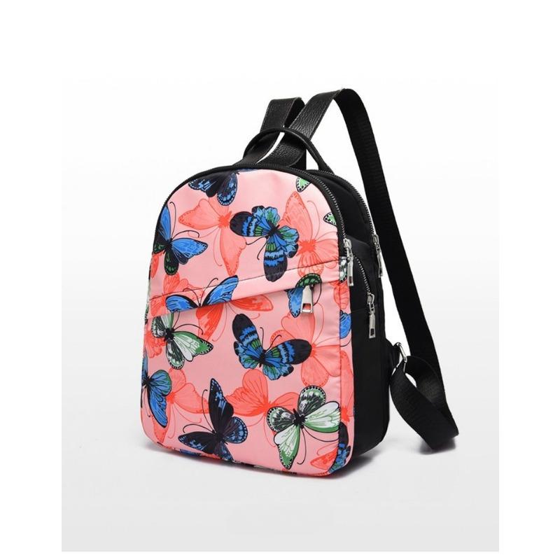 

Рюкзак с принтом женский мужской из ткани Оксфорд водонепроницаемый дорожный повседневный школьный рюкзак женский рюкзак большой вместимости розовый