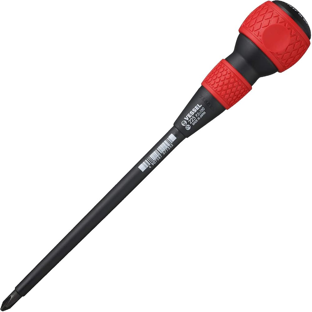 VESSEL Ball Grip Driver with Shaft Cover +2×150 225