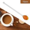 10x Glass Teaspoons Dishwasher Safe Stirring Spoon For Stirring Coffee