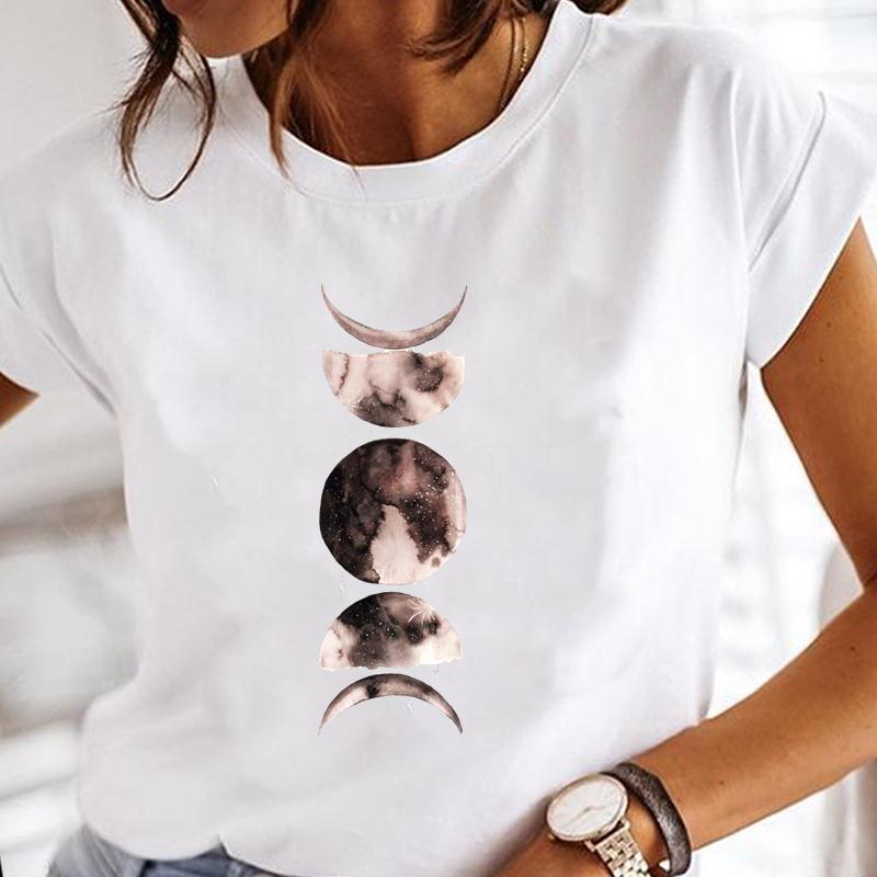 Années 90 Maman Mère Aquarelle Mère Tendance Manches Courtes Imprimé T-shirt Haut Mode d'Été T-shirt Dame Vêtement Féminin Décontracté T-shirt Graphique