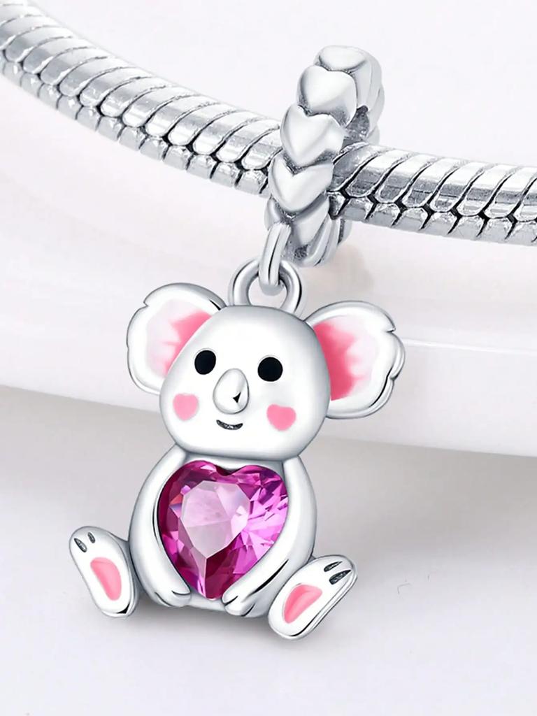 Copper Colors Cute Elephant Bear Beads Charm Beads Charm Pendant For Original Bracelet For Women Diy Jewelry Love Gift