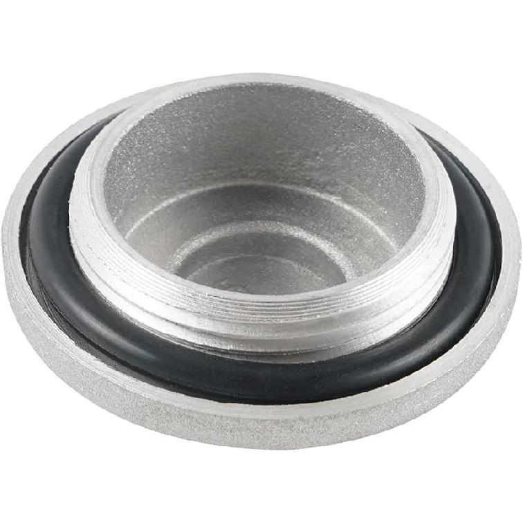 NICECNC Engine Valve Tappet Adjustment Cover Cap, 17mm Front/Rear Differential Gear Case Cap Lid O-Ring Compatible with Honda 12361-300-000, 1PCS