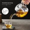 YIHUTEA Heat-Resistant Filter Glass Teapot