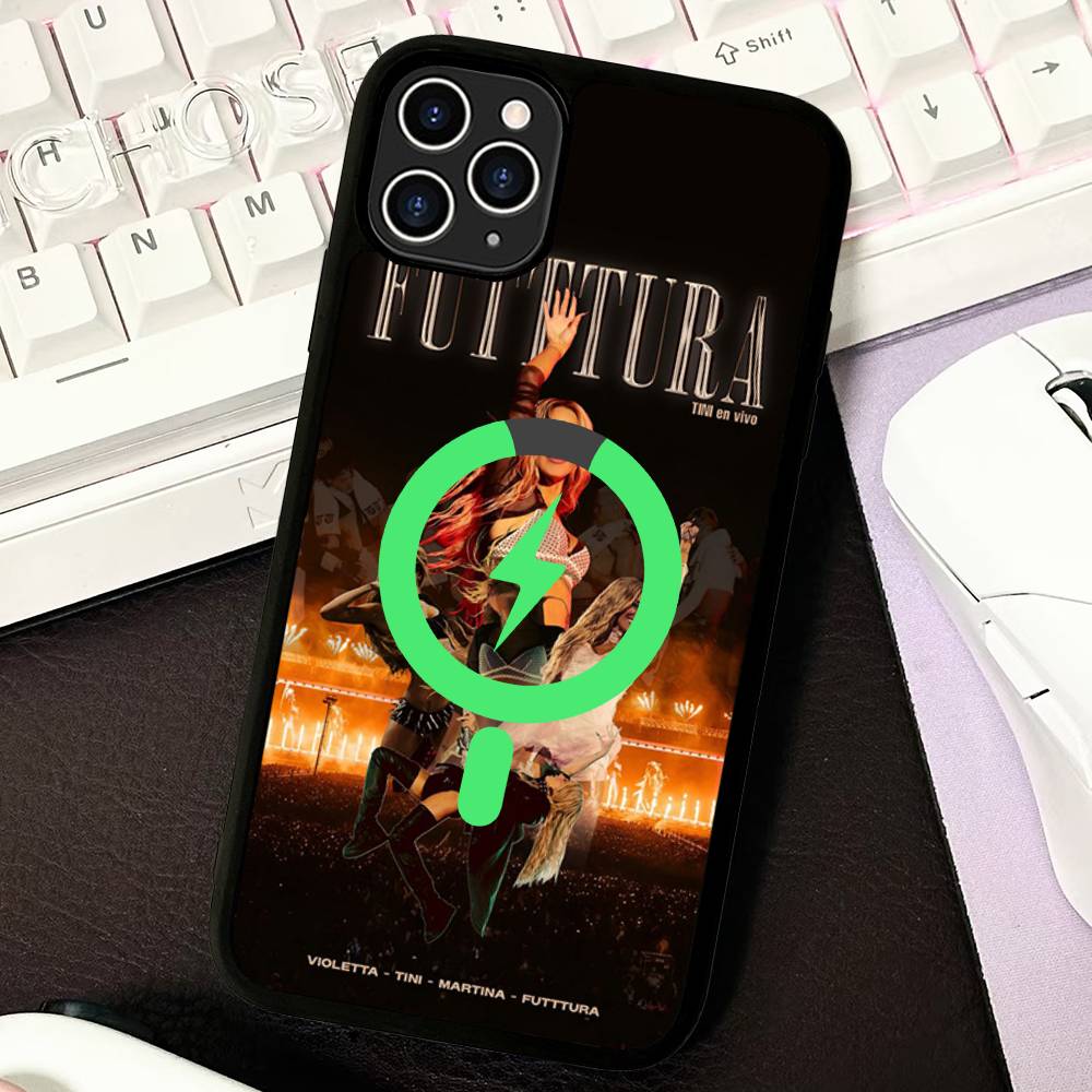 

Чехол для телефона Singer T-TINI M-Martina Stoessel Для IPhone 17 16 15 14 13 12 11 Pro Max Для беспроводной зарядки Magsafe iPhone 16 plus