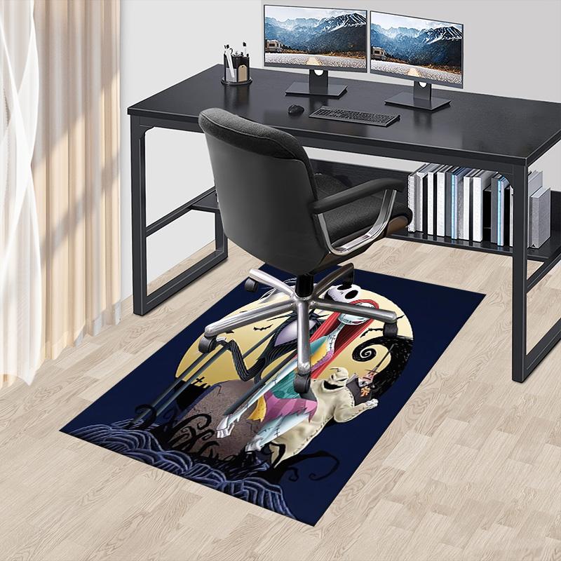 Nightmare Before Christmas Carpet For Playroom Bedroom Living Room Sofa Home Decorkids Game Area Rug Nonslip Floor Mat