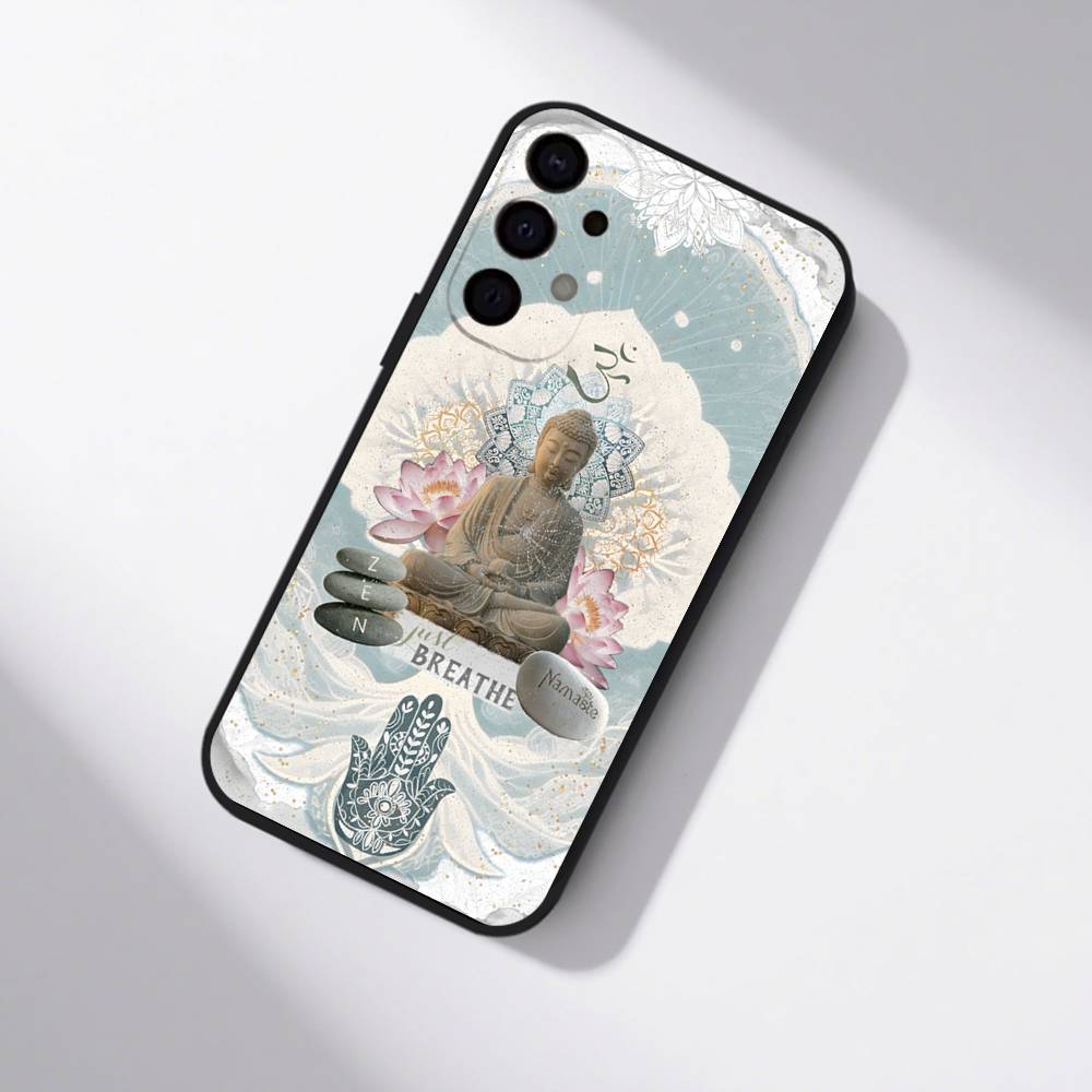 The Buddha Phone Case For Samsung S25,S24,S21,S22,S23,S30,Ultra,S20,Plus,Fe,Lite,5G Black Cover