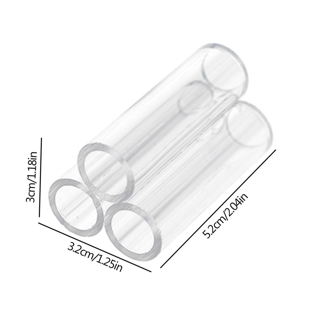 Shrimp Breeding Tube, Transparent Acrylic Crystal Shelter House for Fish Tank Tube Aquarium Shrimp Cave Breeding Habitat Pipes