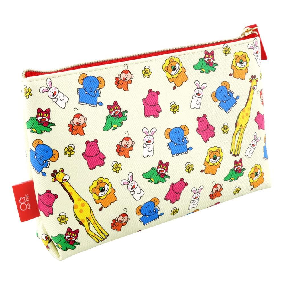 Sunstar Stationery Tabekko Animal Sheet Case Seapo Push S2318520 Pouch, Animal,