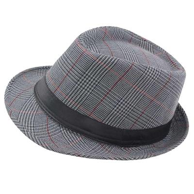 Buzz Selection CAP876 Średni Składany Miękki Kapelusz w Glen Plaid dla Mężczyzn (Szary),