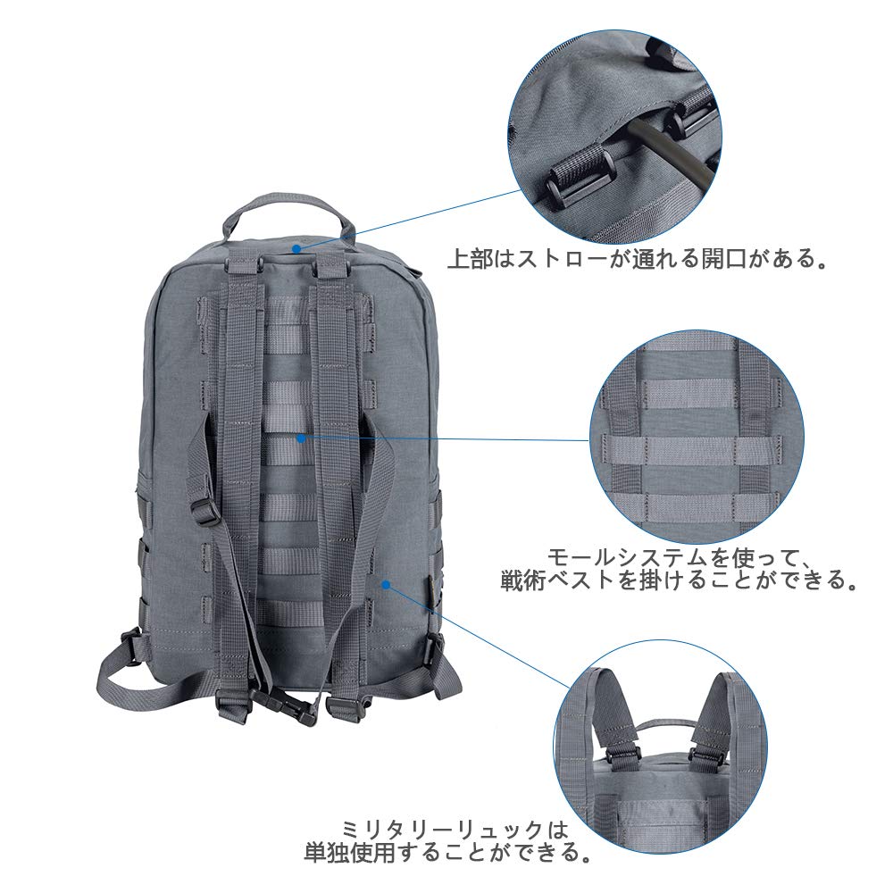 ELITE Military Hydration Nylon Hydration Large Tactical Hydration Backpack [EXCELLENT SPANKER] Backpack, Bag, Molle, Capacity,