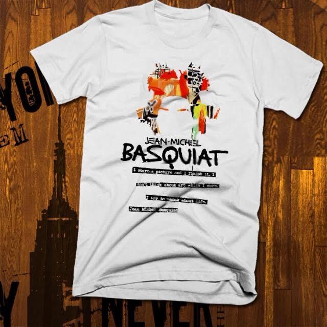 New York Graffiti T-Shirt Abstract Afro Picasso Modern Art Cotton Tee XL