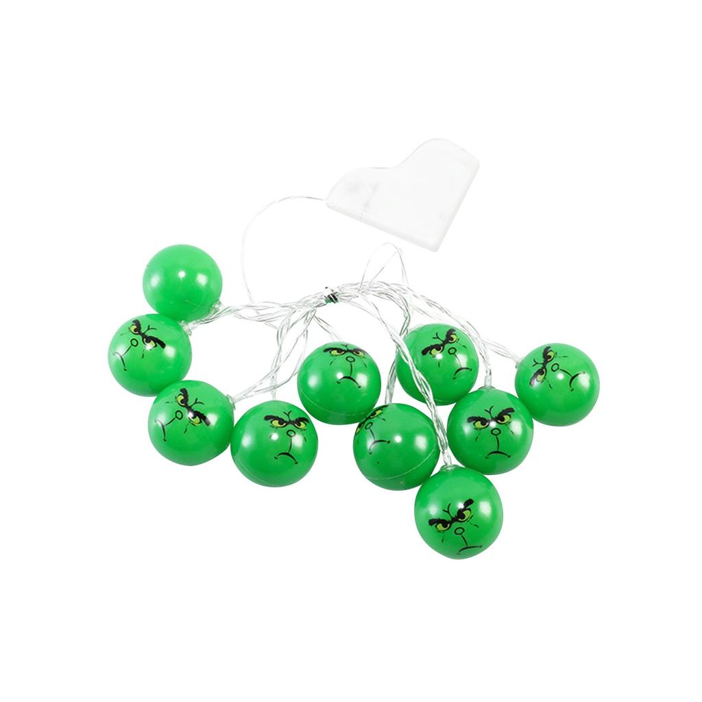 Christmas Light String, LED Green Hair Light String, Atmosphere Decoration Light String, 10 Lights