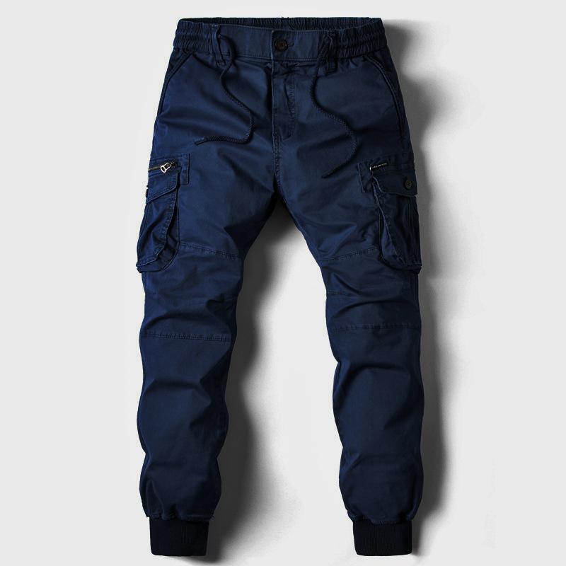 Heren Cargo Joggingbroek met Elastische Taille - Europese & Amerikaanse Stijl - Herfst/Winter Collectie