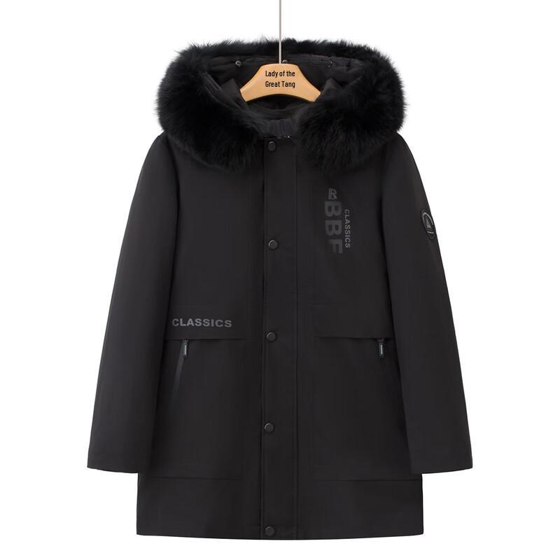 

Datang Furen Men s Winter Faux Fur Lined Padded Jacket XL