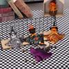 Hot Sale Halloween Pendant Set Spider Web Pattern Cape Doll Pointed Hat Design Fabric Made Indoor Hanging Decoration