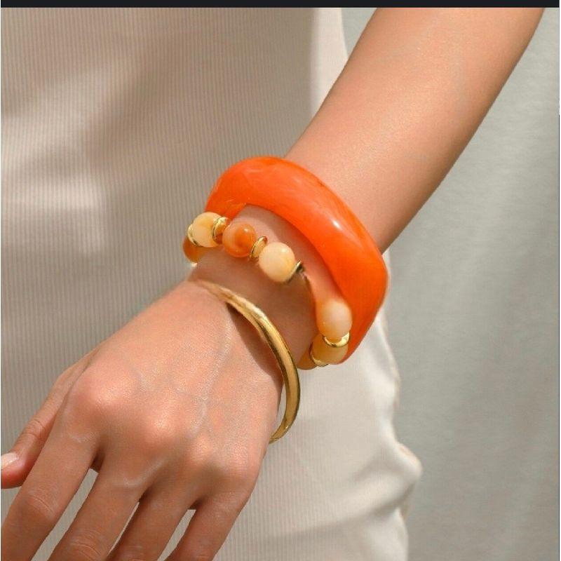 European and American Jewelry 2025 New Design Bracelet Set for Women, High-End Resin Bracelet