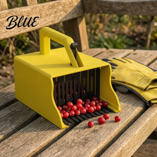 Dispositif Facile de Cueillette de Fruits Cueilleur de Baies avec Peigne Râteau Poignée Ergonomique Myrtilles Framboises Petit Moissonneur Outil de Récolte Outil Pelle pour