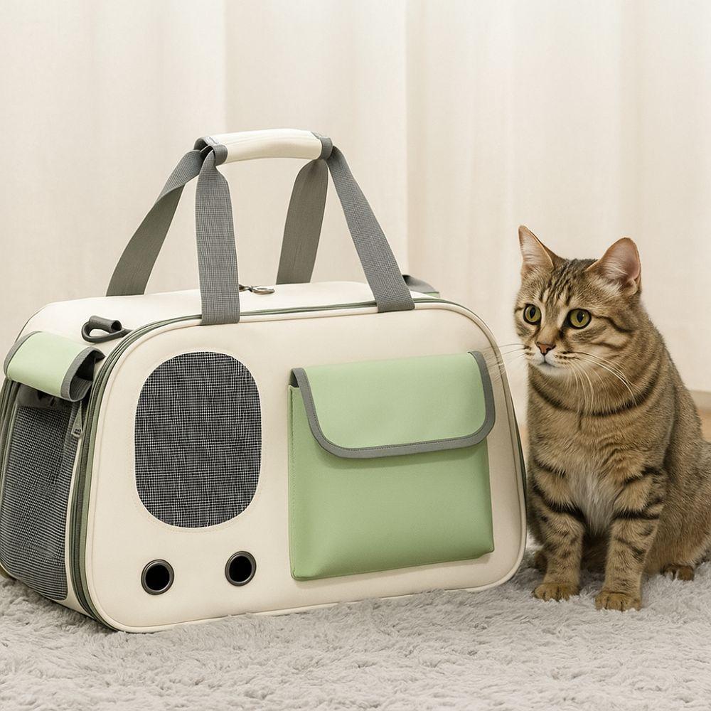 Adjustable Cat Outdoor Bag Breathable Pet Shoulder Bag Multi-Functional Pet Handbag  Shopping