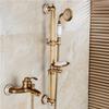 Bathtub Faucets Antique Bronze Bathroom Tub Mixer Faucet New Ceramic Style Hand Held Bathtub Faucet Wall Mounted Shower Faucets
