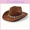 Western Cowboy Hat With Sunshade For Outdoor Activities In Spring 2024